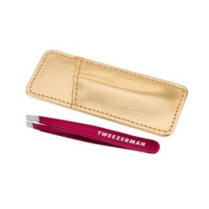Tweezerman Limited Edition Mini Slant Tweezer with Case Celestial Fuchsia